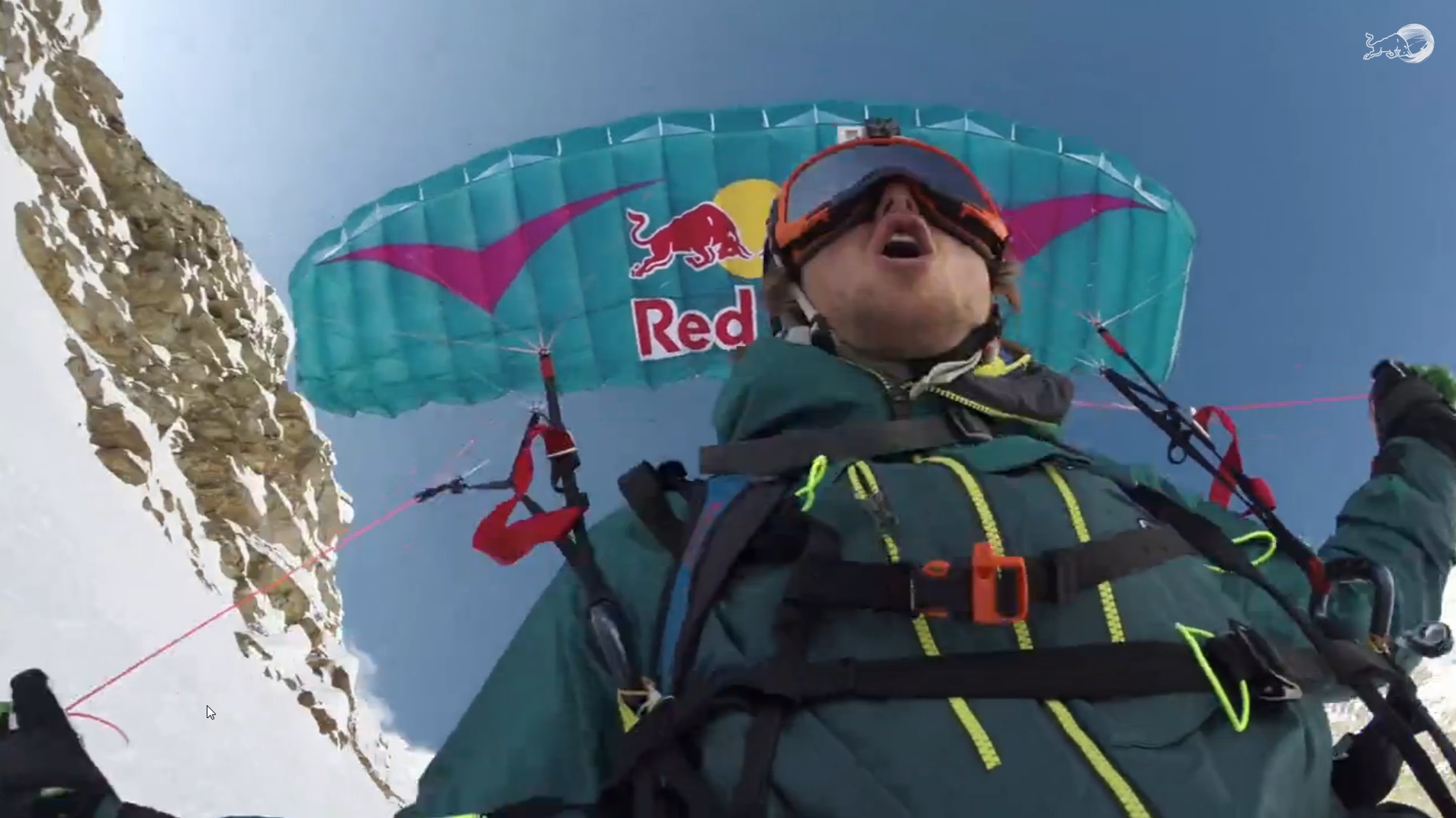 Source : image extraite de la vidéo Red Bull Peaks Trilogy - Monte Rosa