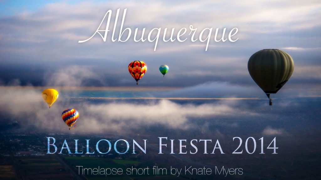 A coloured sky at Albuquerque’s balloon festival