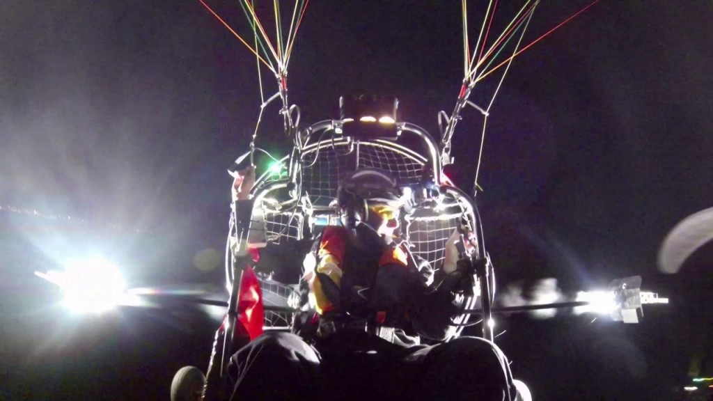 Nights and bright lights for paramotorists in Portugal