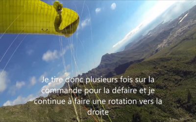 Incidents en cascade après surpilotage et déséquilibre du corps