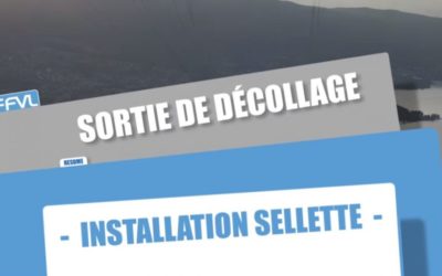sortie décollage installation sellette