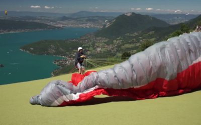 Conseils FFVL : le décollage / jouer au sol avec son parapente