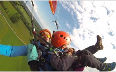 vrac avec papa en parapente