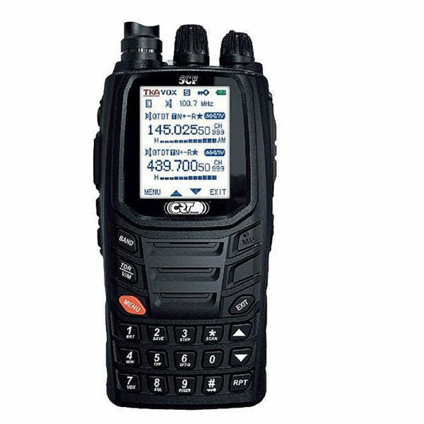 CRT 5 CF, véritable radio double réception (FFVL et aviation)