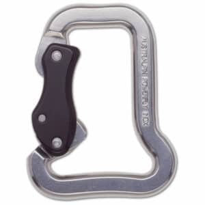 Mousqueton AustriaAlpin POWERFLY acier/inox - ouverture à bouton-poussoir