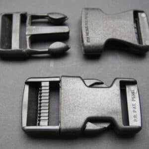 Boucle clips plastique pour sangles 20; 25; 30 et 50 mm