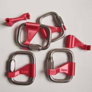"Safety lock"; blocage de la vis du maillon rapide carré PEGUET (6 ou 7)