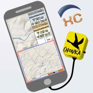 Chouka Smart connectable à XCtrack; un tout petit vario qui en fait un max