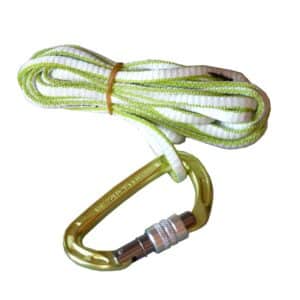 Corde de secours pour s'assurer en cas d'arbrissage