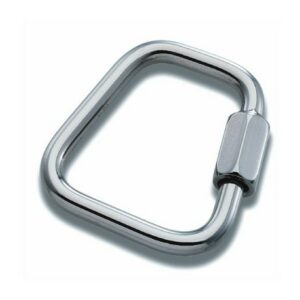 Maillon rapide trapézoïdal inox 6mm