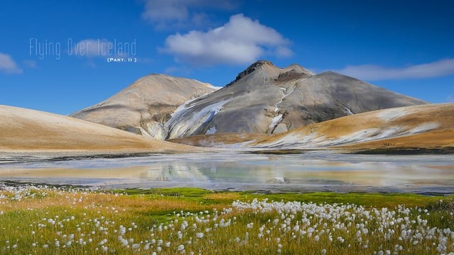 Highlands et terres intérieures d’Islande vus du ciel