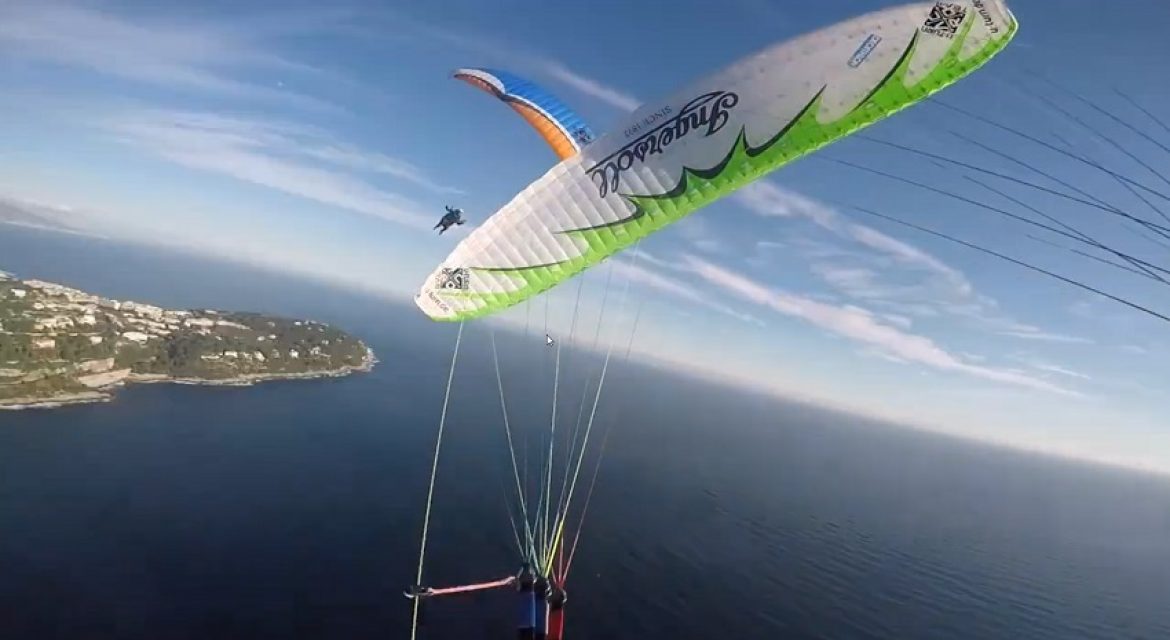 Entraînement vol synchro de Florent et Laurent à Roquebrune