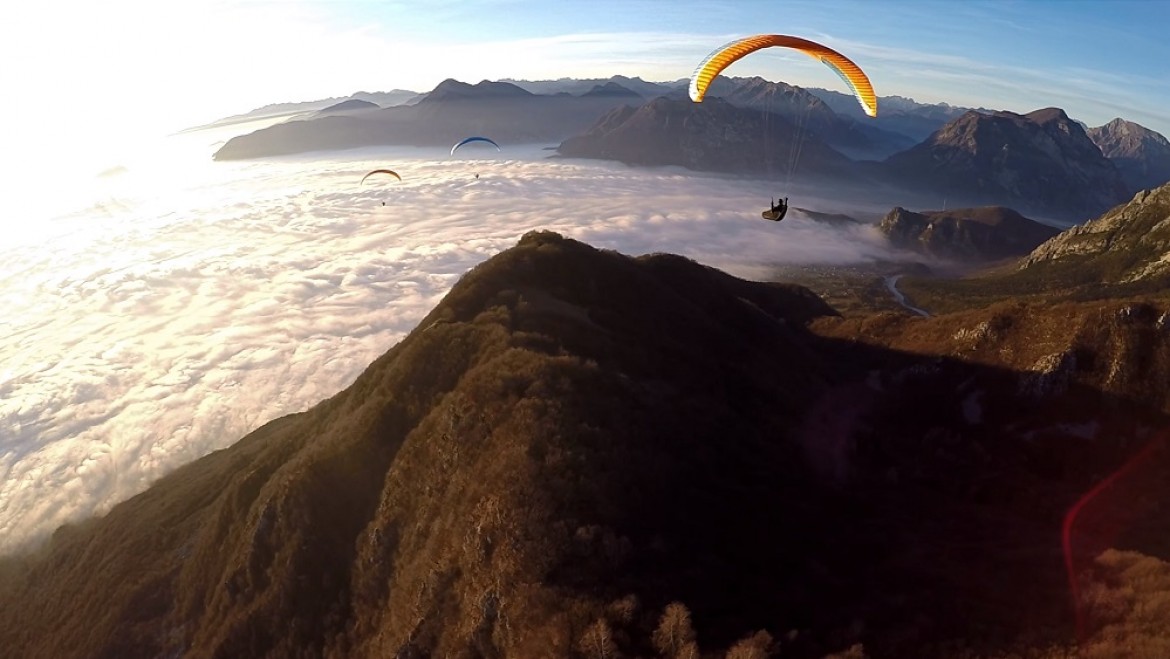 Au dessus des nuages à Gemona del Friuli (Italie)