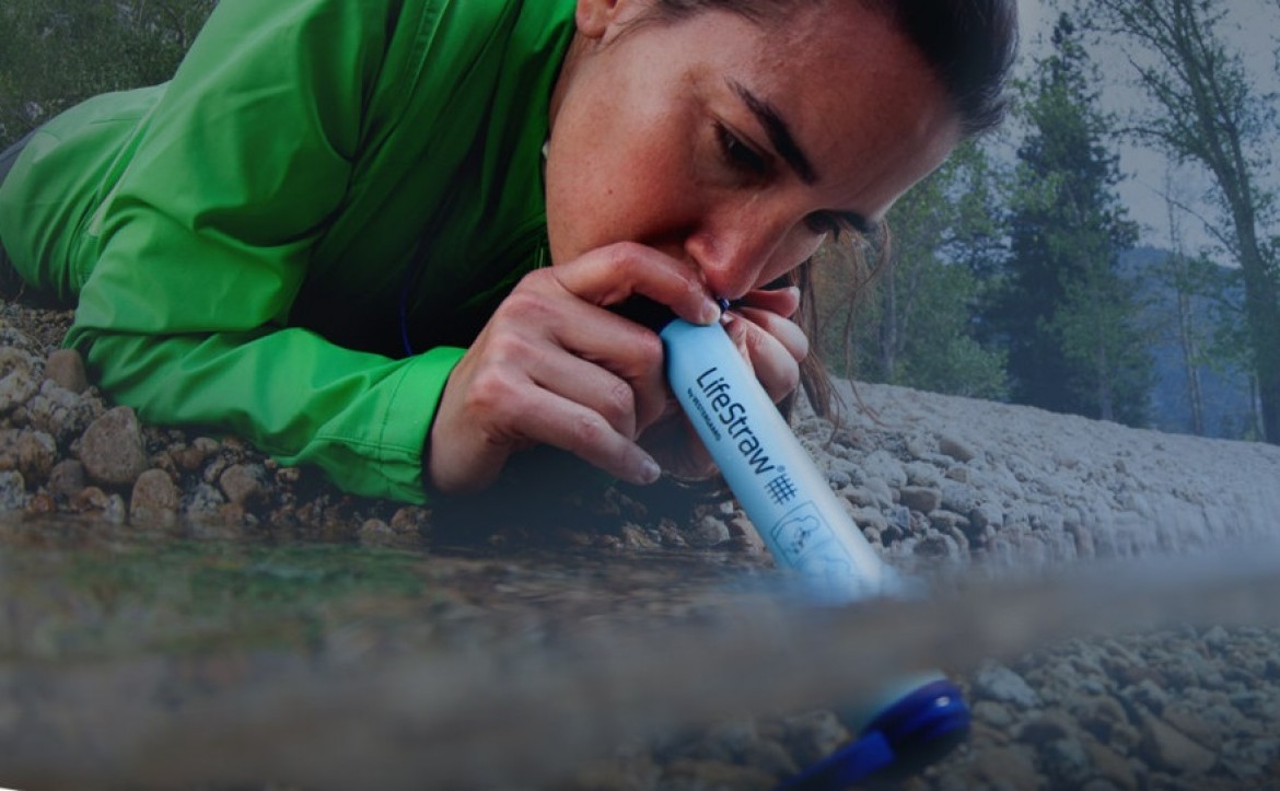 Encore plus léger en vol rando grâce au filtre à eau Lifestraw