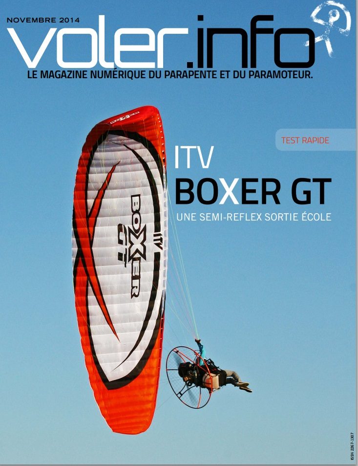Essai de l’aile ITV Boxer GT par Sylvain Dupuis (Voler Info)