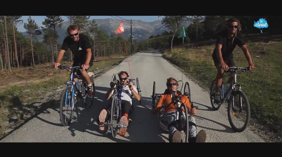 1200 km dans les Alpes en parapente et en vélo à bras