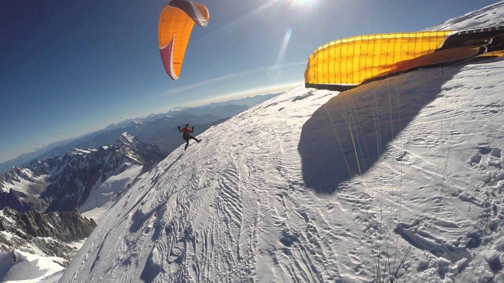 Ascension et soaring au Mont Blanc avec Vincent Ramond