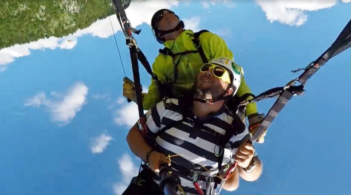 Baptême sensation avec l’école K2 Parapente, si propre que ça passe !