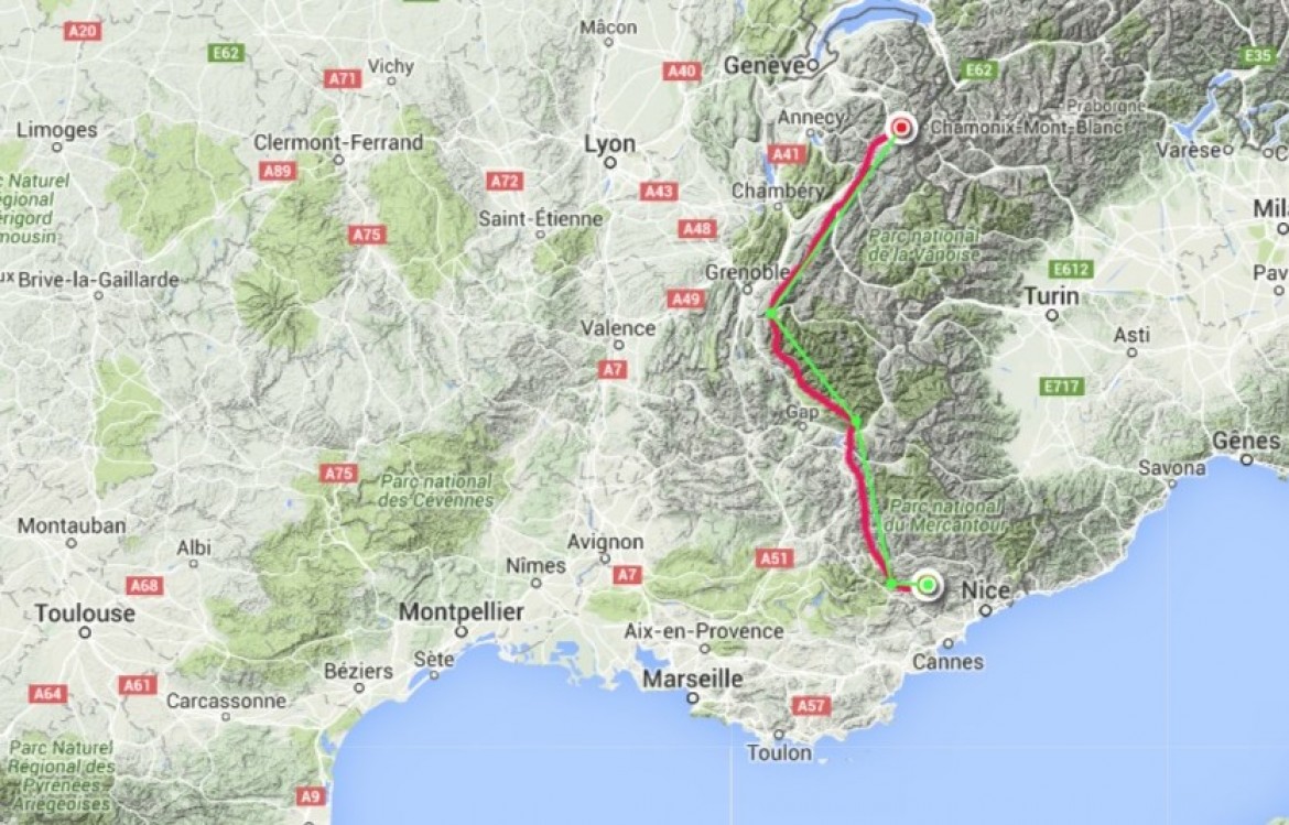 Le vol de Mathis Ruhl et de Benoît Outters de Gréolières à Passy