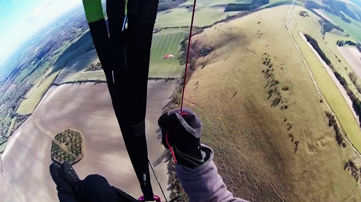 Charles vole outre Manche : site de Combe Gibbet (UK)
