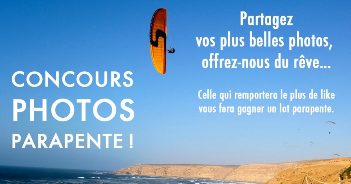 Concours photo avec l’école-boutique Propulsion Parapente