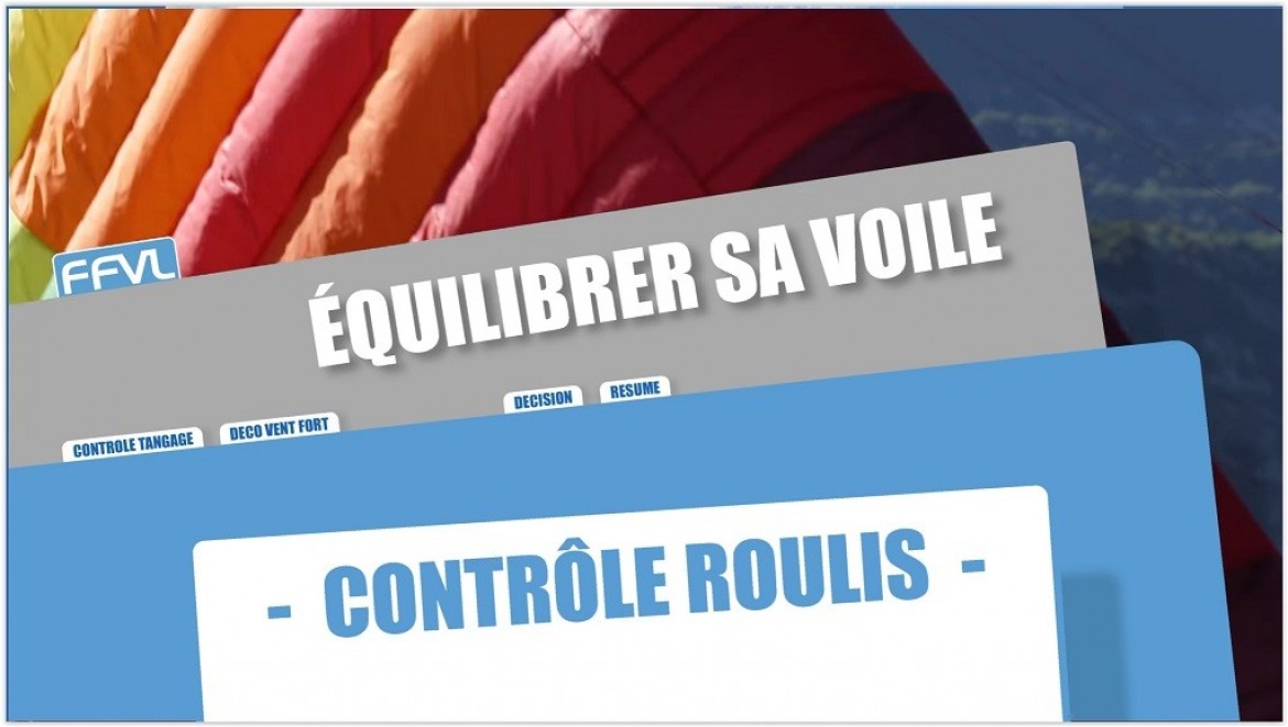 Conseils FFVL : décollage / bien contrôler le roulis au décollage