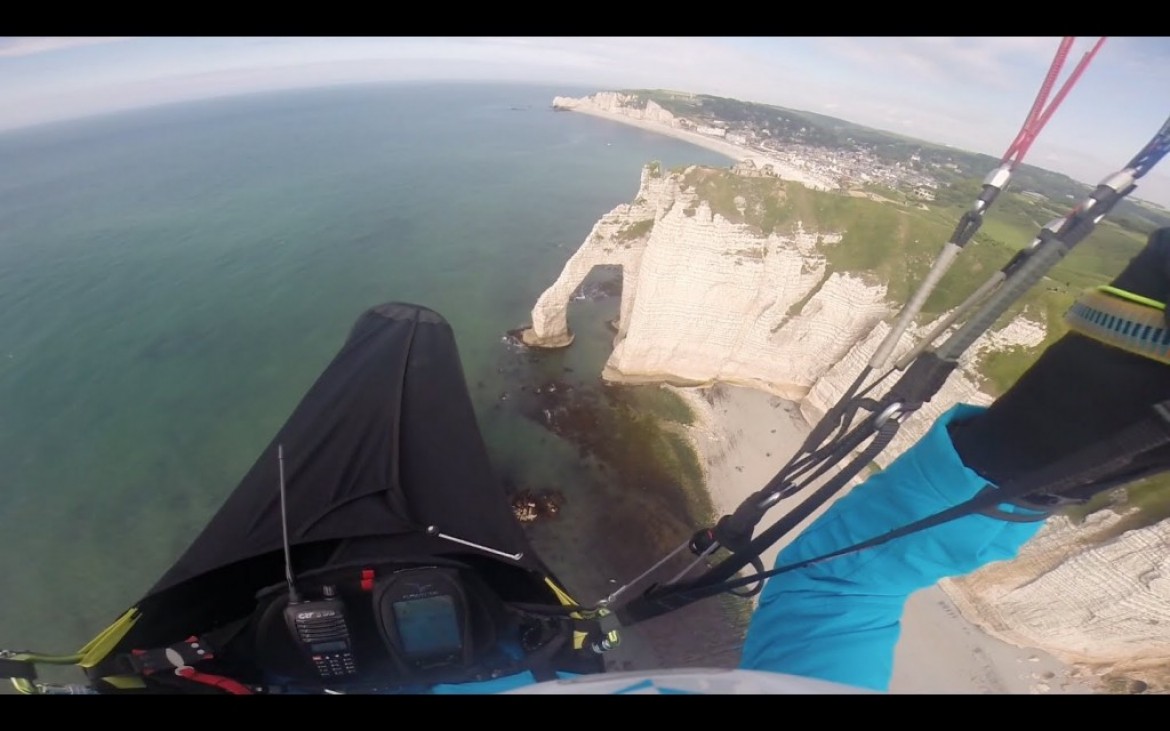 Cross parapente de bord de mer d’Octeville à Etretat (22 km)