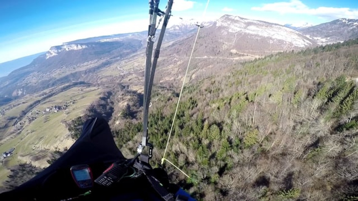 Cross parapente de St Hilaire à Bonneville avec Tony (123 km)