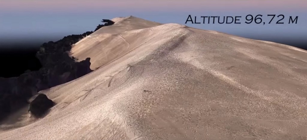 La dune du Pilat modélisée en 3D avec un drône