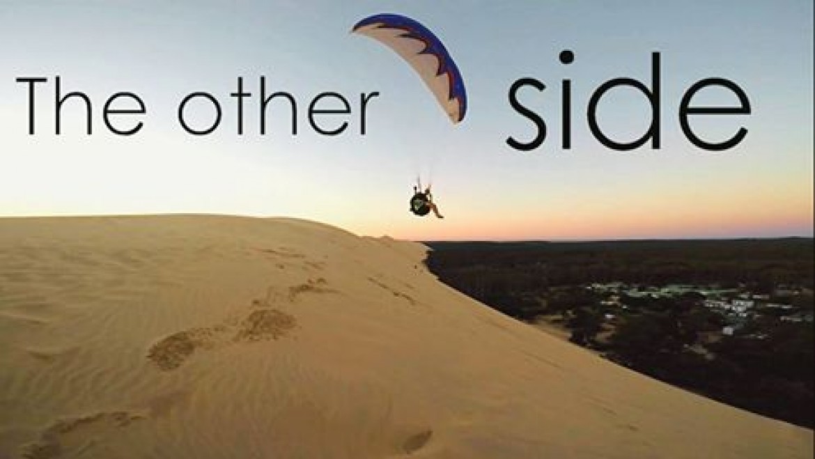 Axel a volé sur l’autre versant de la Dune du Pyla