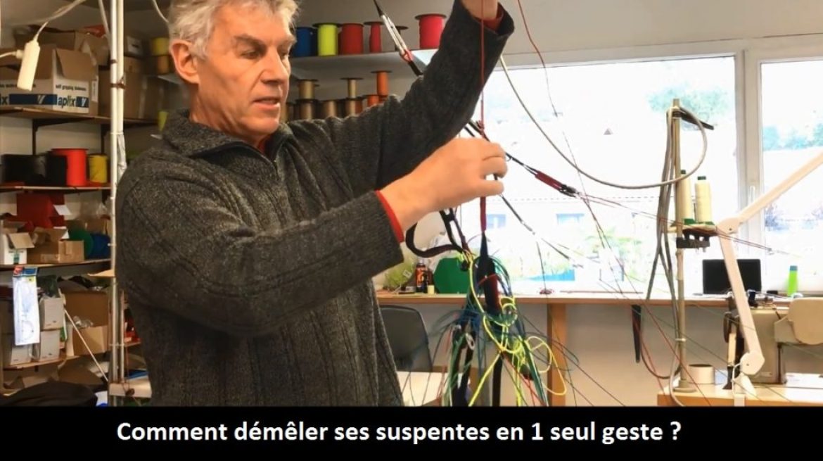 L’astuce de Xavier pour démêler les suspentes de parapente en 1 geste