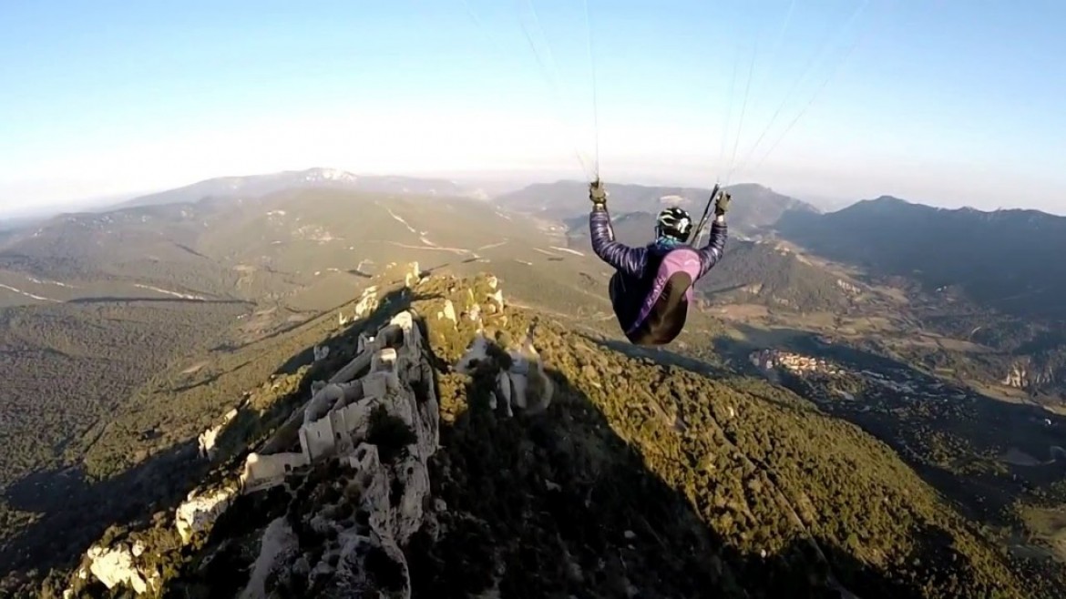 Florian “suivi” sur le site du Château de Peyrepertuse