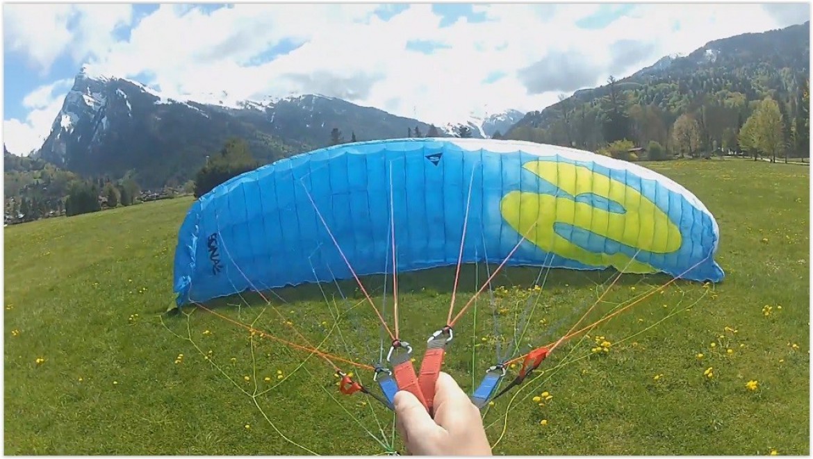 Tuto parapente : gonflage face voile / premiers exercices