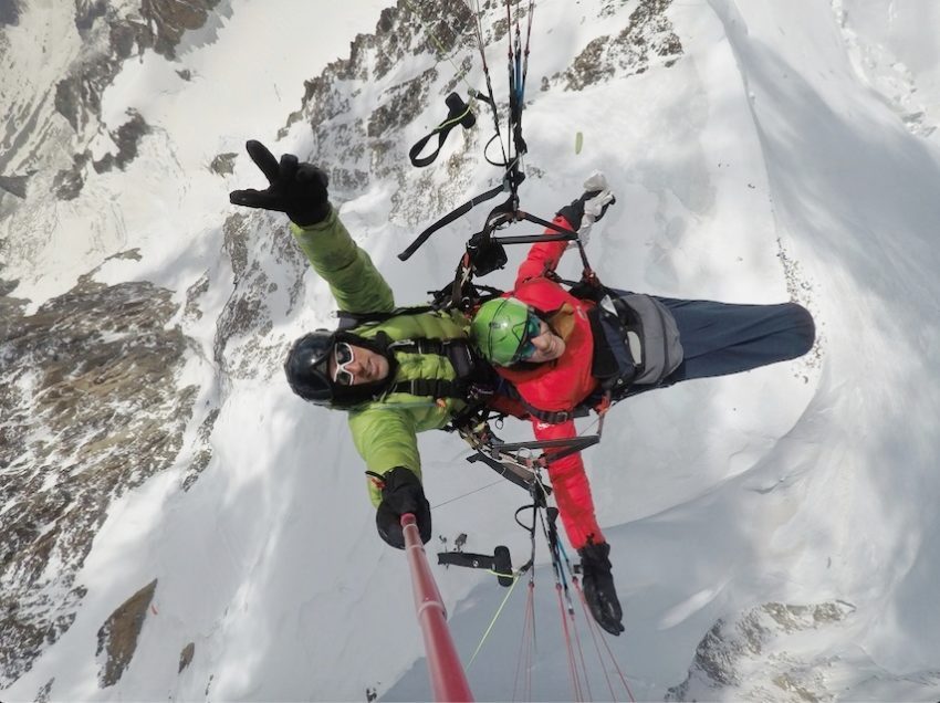 Denis Verchère propose un vol au Mont Blanc à Jacques Gamblin