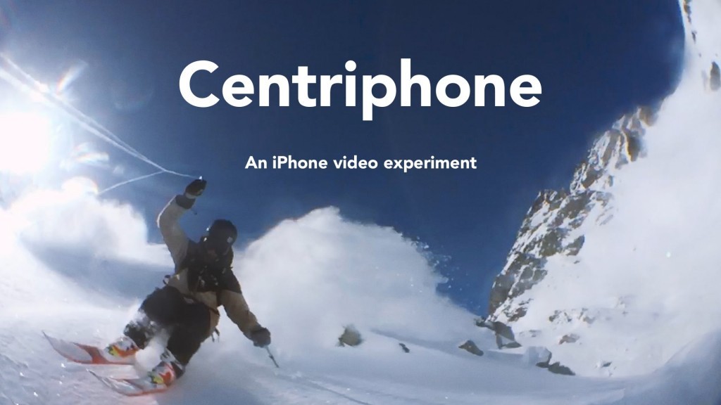 Le “Centriphone”, se filmer avec un phone relié à un lasso
