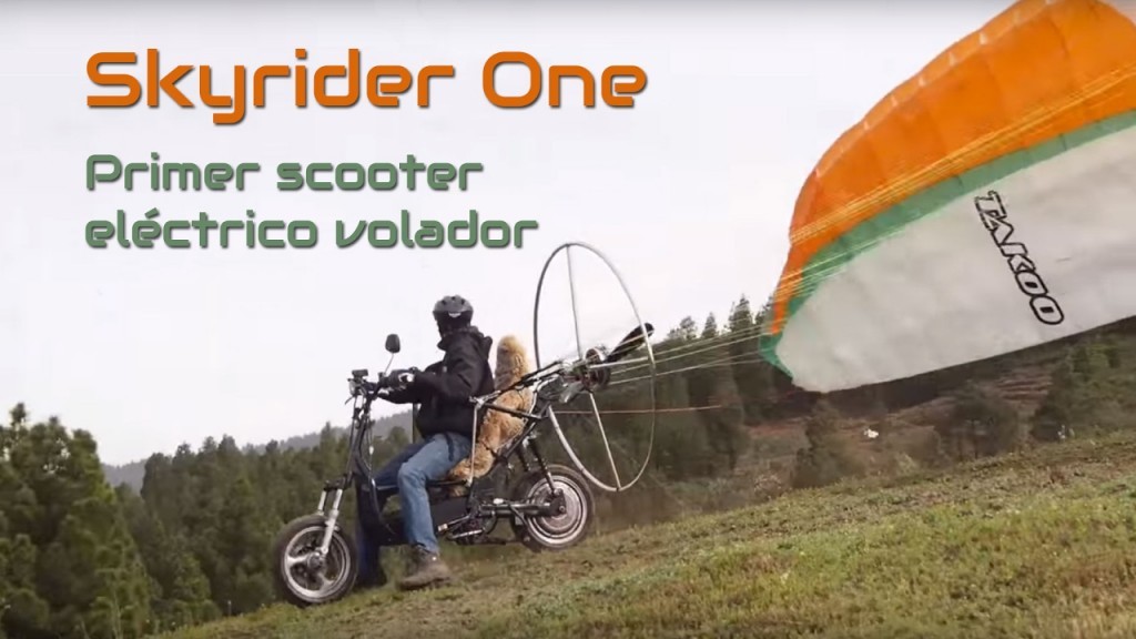 Skyrider One, le premier scooter paramoteur électrique