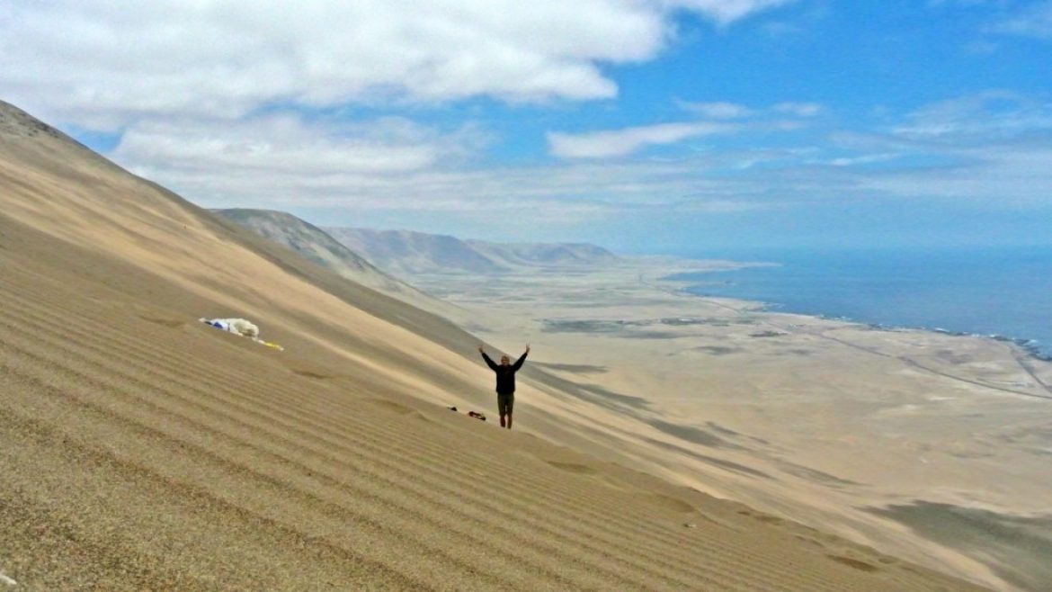 Le site parapente Iquique Palo Buque avec Remy June