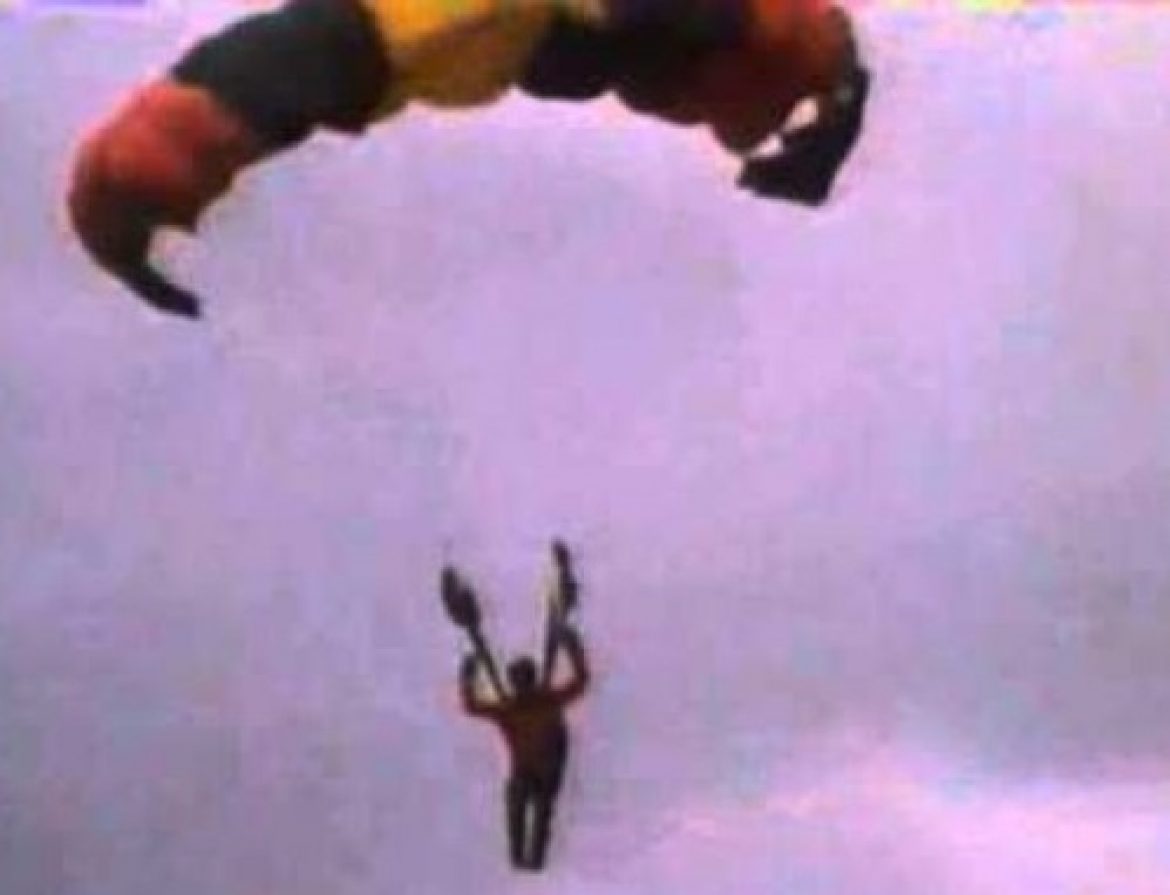 Les débuts du parapente à Mieussy (Haute Savoie)