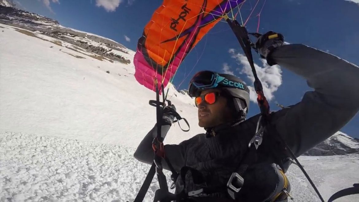 Les plus beaux runs speed riding de Romain à la Clusaz