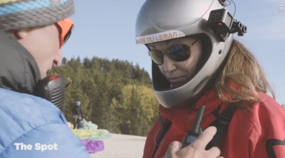 L’initation parapente de Brigitte avec l’école Les Ailes du Léman