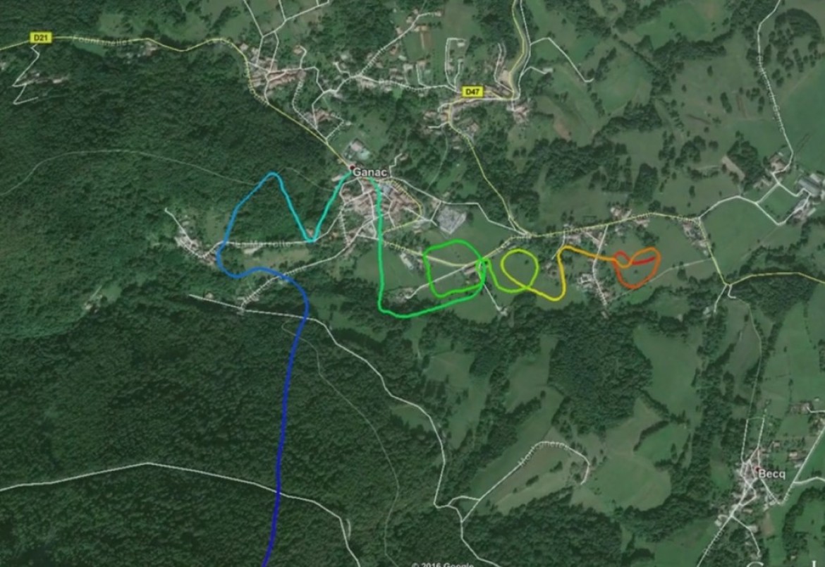 Samy apprend à écrire à sa fille… dans le ciel