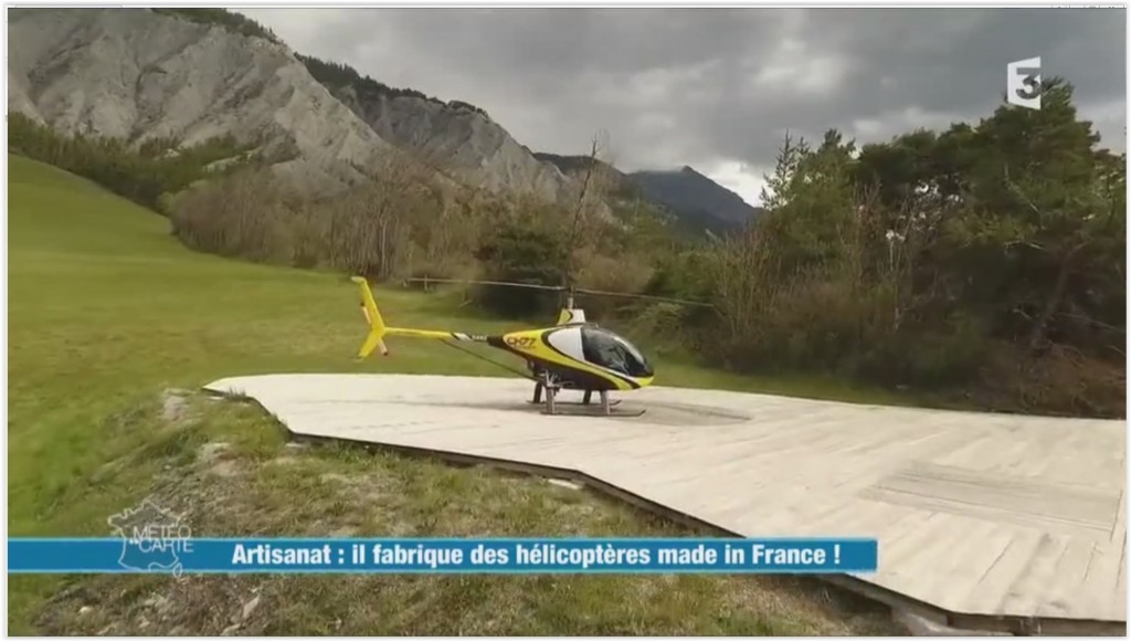 Matthieu de Quillacq monte des hélicoptères artisanalement