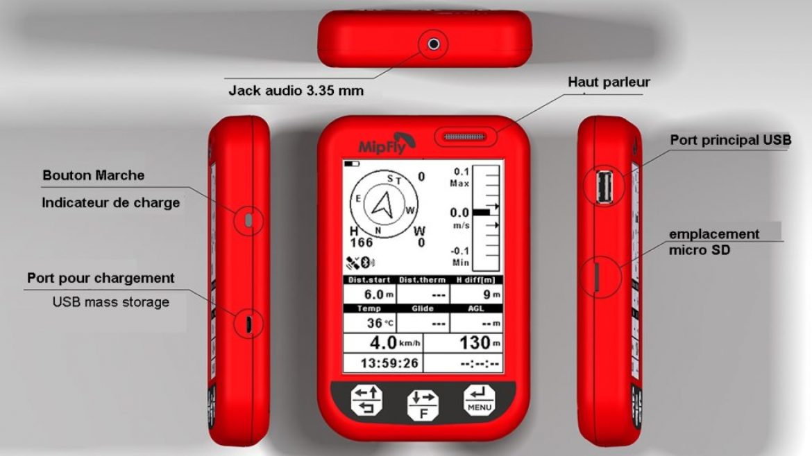 Test du MIPFly One, vario GPS avec écran très lisible et open-source