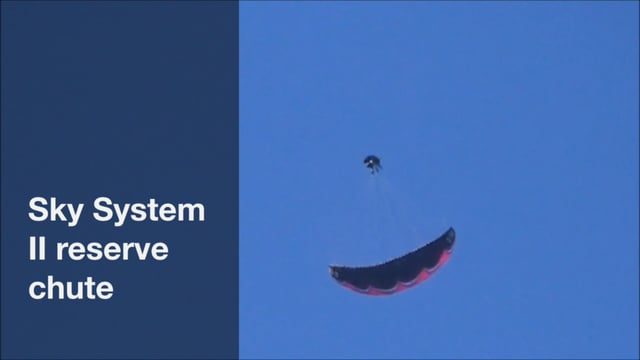Parachute de secours SKY System 2 en situation réelle