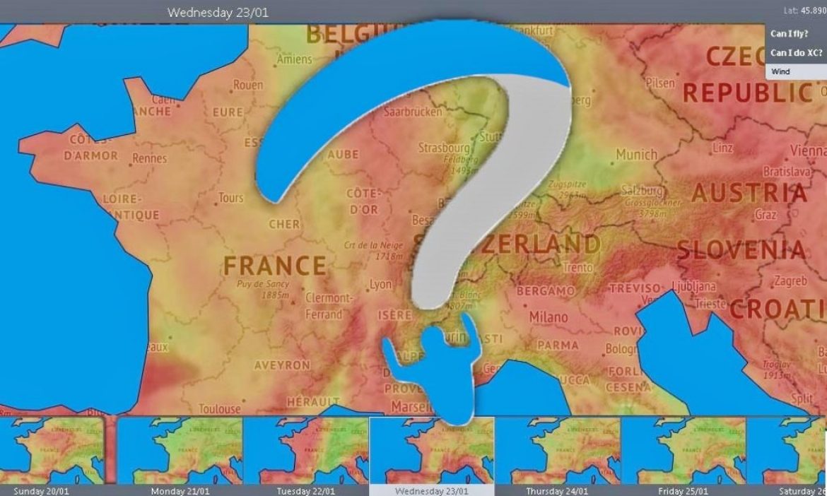 Quand est-ce que ça vole ? Guide d’utilisation de Paraglidable.com