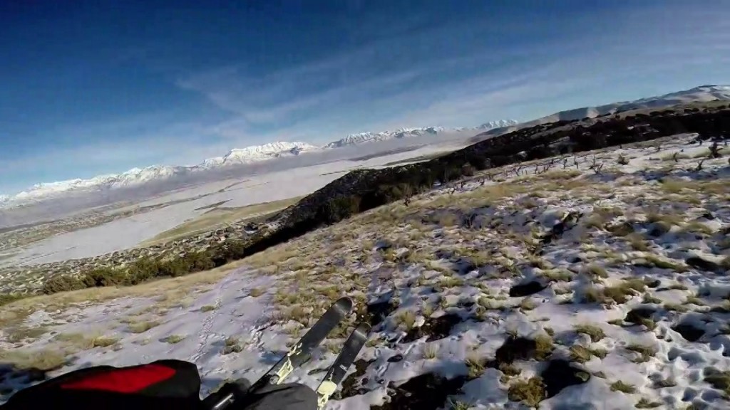 Paramotorskiing sur les sols gelés de l’Utah (Nevada – USA)