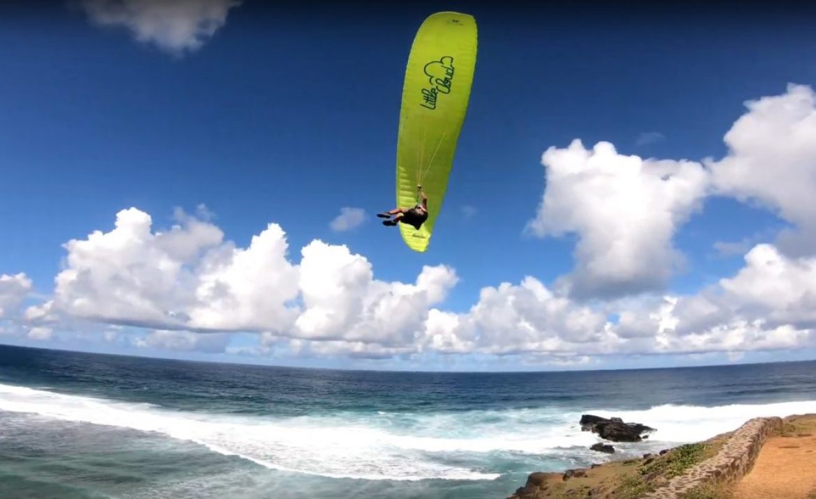 Parapente et Kite à l’île Maurice avec Mat (LITTLE CLOUD Gracchio)