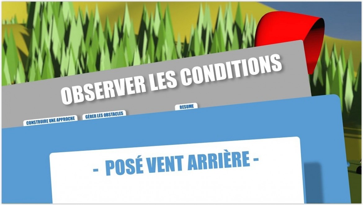 Conseils FFVL / Atterrissage : comment poser en vent arrière en parapente?