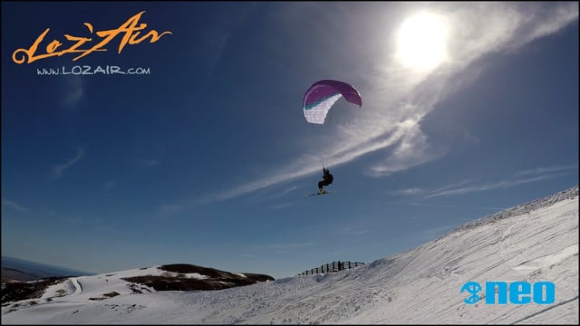 Speed riding et flying à ski avec la NEO X-Fly by Loz’air