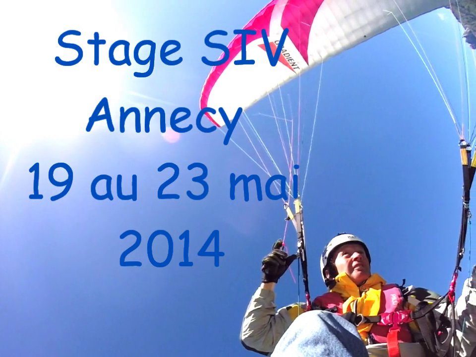 Stage SIV avec K2 parapente à Annecy